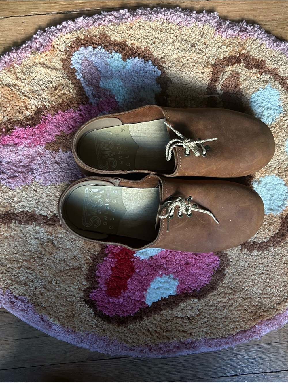 Sven Brown Suede Lace-Up Mules